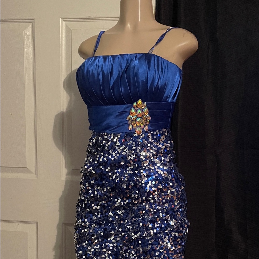 Studio Blue Sequin Dress